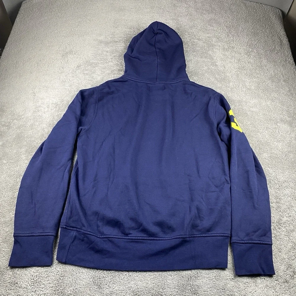 Polo Ralph Lauren Pony Fleece Hoodie Navy Mens Medium‎ Blue Long Sleeve